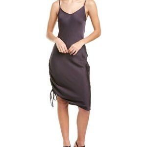 Nation LTD Mira Midi Slip Dress with Adjustable Tie Hem